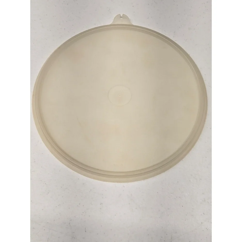 Vintage Tupperware Replacement Lid 228-18 Round Seal Off White Cream 9 Inch